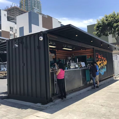 Contenedor Café‑Bar Móvil – Kiosco Prefabricado, Acero Resistente y 100 % Personalizable - Imagen 3