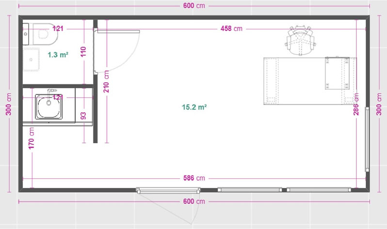 Oficina Contenedor 18 m² – Aislada, con Baño y Kitchenette Listos para Usar - Imagen 8