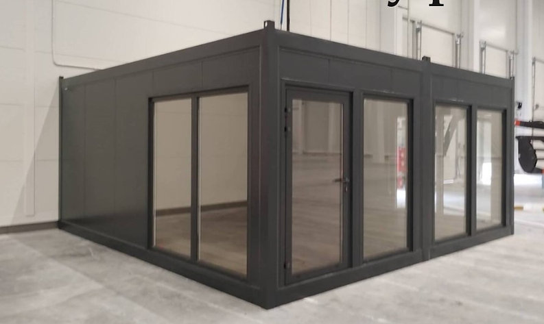 Oficina Contenedor 36 m² (6 × 6 m) – Aislada, con Baño y Kitchenette Listos para Usar - Imagen 2