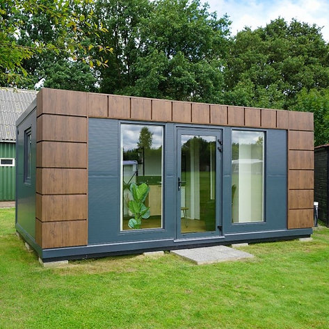 Oficina Contenedor 6 × 3 m – Aislada, Diseño RAL 7016 y Lista para Usar